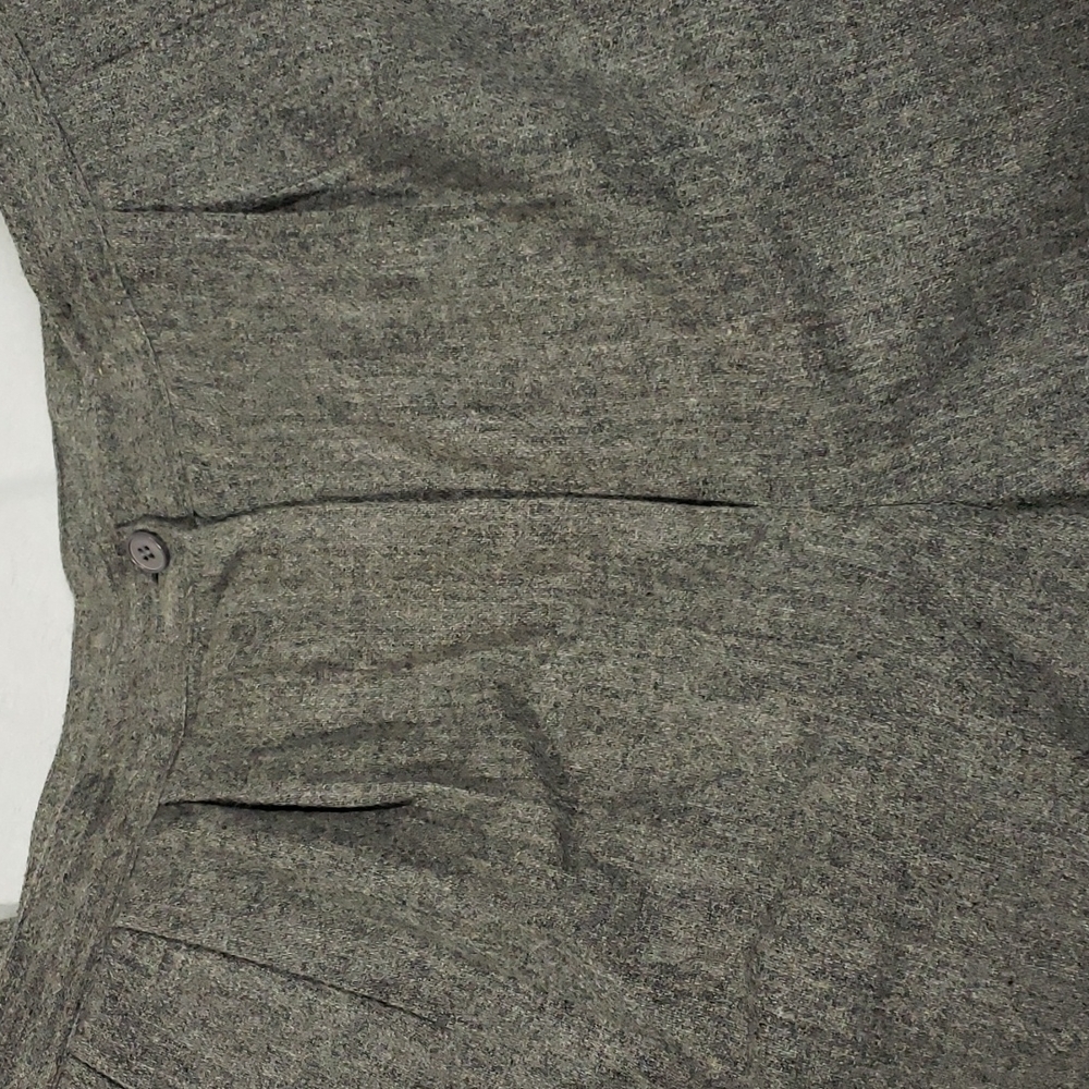 Haberdashery by Leslie Fay VTG Gray Wool Pleated Trousers Womens 12 Pants